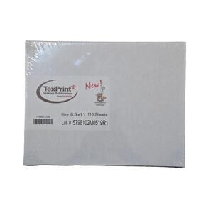 TexPrint R Sublimation Transfer Paper, 120GSM, 110 Sheets 8.5" x 11" NEW